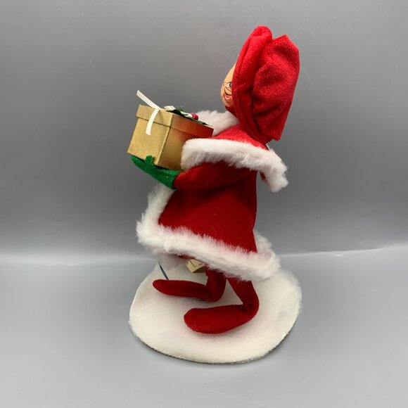 Vintage Annalee Collectible 7" Mrs Santa Shopping Poseable Doll - Picture 5 of 10